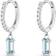 Christ Earrings - White Gold/Topaz/Diamond