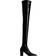 Saint Laurent Betty vinyl over-the-knee boots black