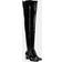 Saint Laurent Betty vinyl over-the-knee boots black