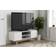 Birlea Engineered Wood White TV Bench 120x40cm