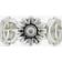 Gucci Womens Silver GG Marmont Flower Sterling-silver Ring Q-R