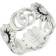 Gucci Womens Silver GG Marmont Flower Sterling-silver Ring Q-R