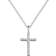Engelsrufer Angel Whisperer Cross Necklace - Silver/Transparent