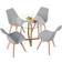 Fjørde & Co Ignacio Grey Dining Set 80cm 5pcs