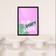 Wee Blue Coo Slip Don't Slide Quote Bold Pink Green Framed Art 30.5x40.6cm