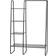 Iris USA Garment Metal Mesh Black Clothes Rack 100.6x151.9cm