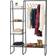 Iris USA Garment Metal Mesh Black Clothes Rack 100.6x151.9cm