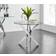 Furniturebox Novara Black/Silver/Clear Dining Set 100cm 5pcs