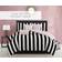 Juicy Couture Cabana Stripe Black/White Bedspread Black, White (228.6x228.6cm)