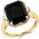 Effy Ring - Gold/Onyx/Diamonds