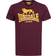 Lonsdale Torbay Short Sleeve T-shirt - Black/Oxblood