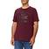 Lonsdale Torbay Short Sleeve T-shirt - Black/Oxblood