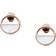 Skagen Agnethe Earrings - Rose Gold/White