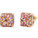 Kate Spade Glitter Square Stud Earrings - Gold/Multicolour