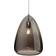 Firstlight Willis Chrome/Smoked Glass Pendant Lamp 29.5cm