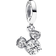 Pandora Disney Mickey Mouse Sparkling Head Silhouette Dangle Charm - Silver/Transparent