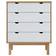 vidaXL Otta Brown/White Chest of Drawer 76.5x90cm