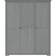 vidaXL Bodo Grey Wardrobe 151.5x176.5cm