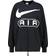 Nike Women's Air Over-Oversized French Terry Crew Neck Sweatshirt - Black/White