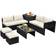 Costway 8-Piece Outdoor Lounge Set, 1 Table incl. 4 Sofas