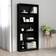 vidaXL 5-Tier Cabinet Black Book Shelf 175cm