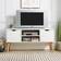 Home Source Entertainment White TV Bench 120x58.5cm