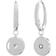 Swarovski Angelic Drop Earrings - Silver/Transparent