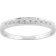 Gemondo Classic Round Eternity Band Ring - White Gold/Diamonds