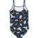 Harry Potter Hogwarts One Piece Swimsuit - Navy/White/Gold