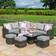 Maze Rattan Kingston Corner Outdoor Lounge Set, 1 Table incl. 2 Sofas