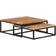 vidaXL Insert Brown Coffee Table 70x68cm 2pcs