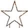 Luca Garden Stake Black Advent Star 60cm