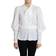 Dolce & Gabbana Ascot Collar Lantern Sleeves Top Blouse - White