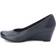 Clarks Flores Tulip Wedge - Black Leather