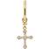 Dolce & Gabbana Single Cross Earring - Gold/Transparent