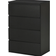 Homcom Modern Black Chest of Drawer 55x80cm