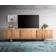 DeLife Lowboard Live-Edge Nature TV Bench 220x53cm