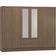 SECONIQUE Nevada Rustic Oak Effect Wardrobe 230x182.5cm