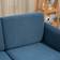 Homcom Double Seat Blue Sofa 141cm 2 Seater