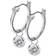 Hot Diamonds Drop Earrings - Silver/Topaz/Diamonds