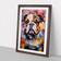 Marlow Home Co British Bulldog Walnut Framed Art