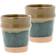 Villa Collection Evig Blue-Brown Espresso Cup 10cl 2pcs