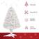 Homcom Prelit Artificial White Christmas Tree 80cm