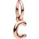 Pandora Letter c Script Alphabet Dangle Charm - Rose Gold/Transparent