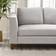 Furniturebox Frost Luxury Taupe Sofa 238cm 3 Seater