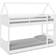 Home Details High Sleeper Full White Bunk Bed 103.2x197.4cm