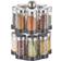 Relaxdays Rotating Spice Rack with 16 Jars