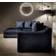 Furniture 786 Luxury Cruise Charcoal Sofa 225cm 3 Seater