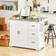 SoBuy Extendable White Storage Cabinet 130x91cm