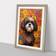 Marlow Home Co Shih Tzu Oak Framed Art 46x64cm